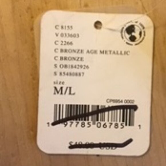 Free People Jona Belt Bronze Age Metallic size- MEDIUM/ LARGE - Picture 3 of 3